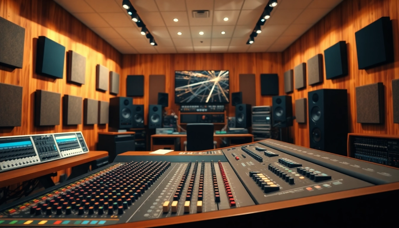 Mastering audio tracks in a modern studio setup for online audio mastering.