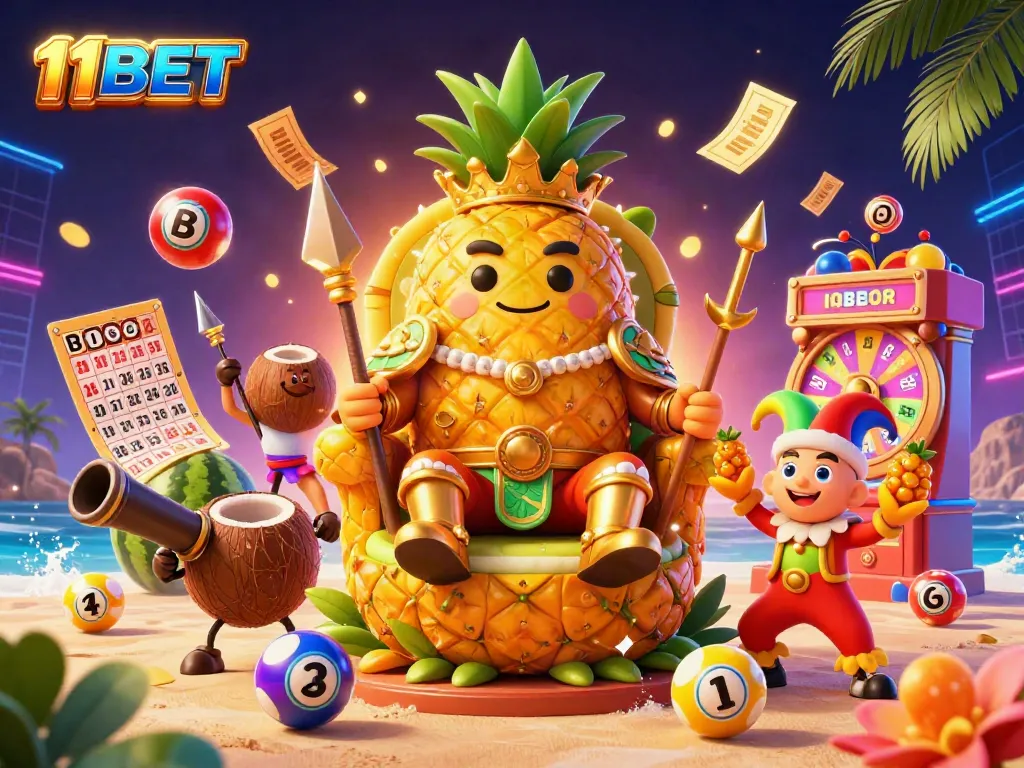 Experience thrilling winnings at 11BET with vibrant visuals of a casino king and dynamic game elements.