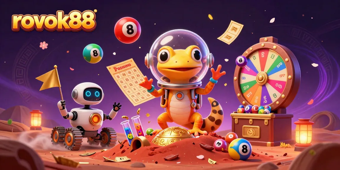 Experience the thrill of rokok88 with vibrant lottery elements celebrating gaming excitement.
