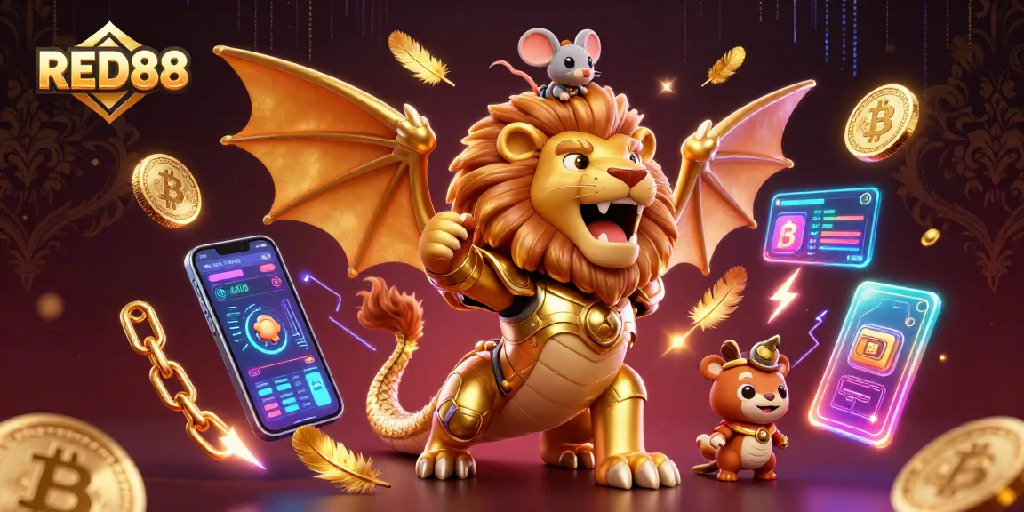 Experience thrilling gameplay at RED88 with an enchanting chimera and crypto elements.