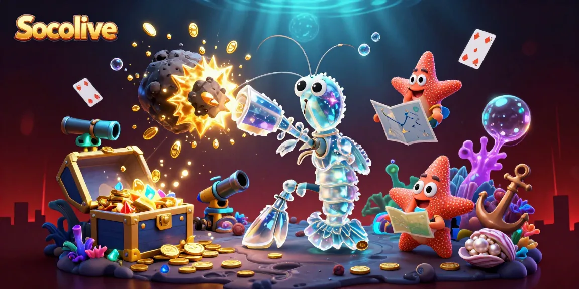 Socolive creates electrifying online casino moments with a vibrant scene of galactic samurai and treasure-filled underwater worlds.