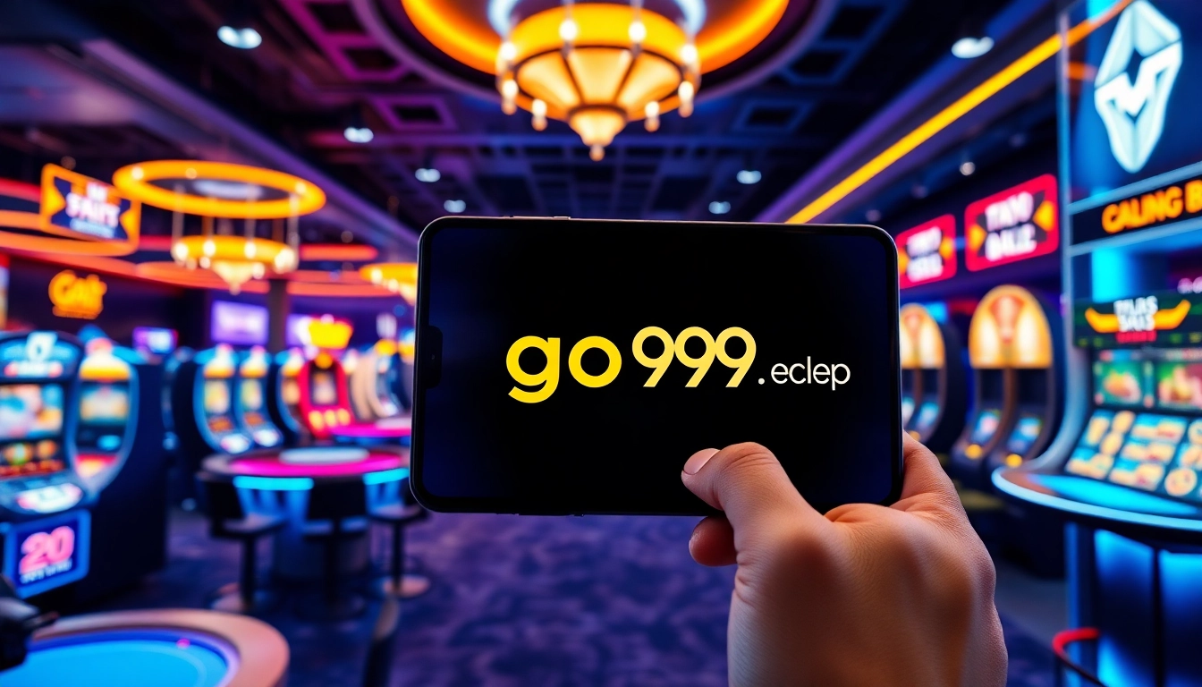 Experience the innovative online gambling interface of https://go99.cheap/ with vibrant colors and modern gaming elements.