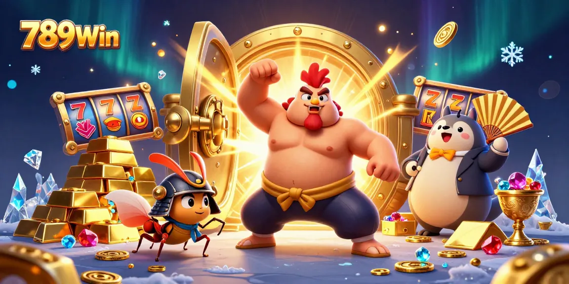 Experience exciting gameplay at 789Win featuring vibrant 3D characters and casino elements.