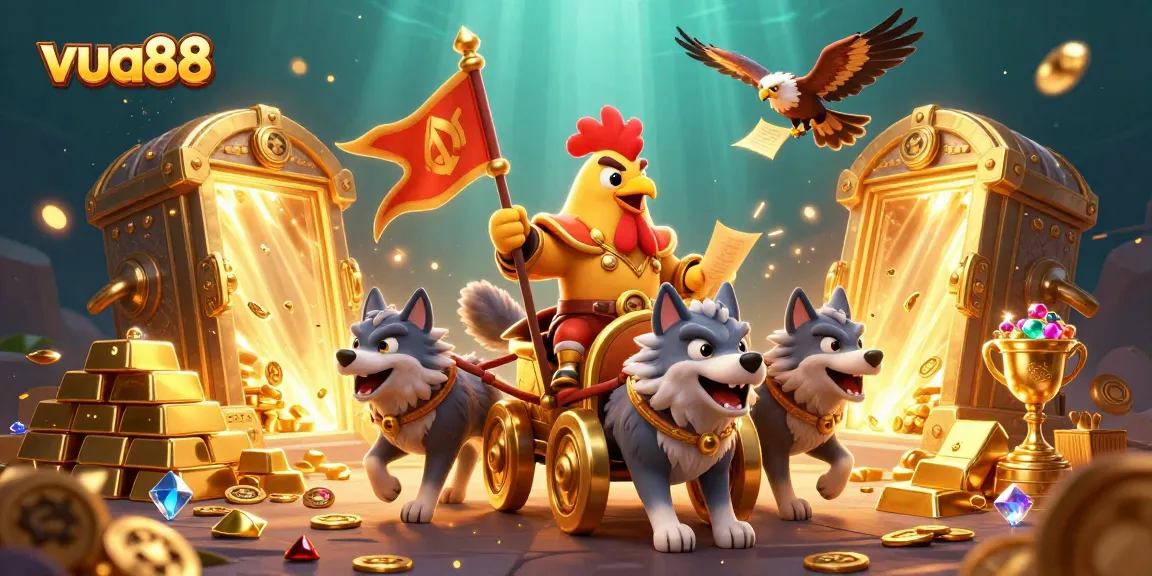 Engage with the exciting world of vua88 through a vibrant, detailed casino scene.