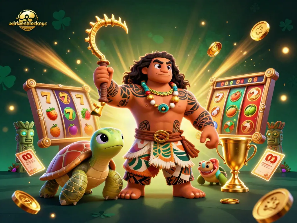 Spin to win big at adriaenblocknyc with vibrant slot reels and mystical island themes.