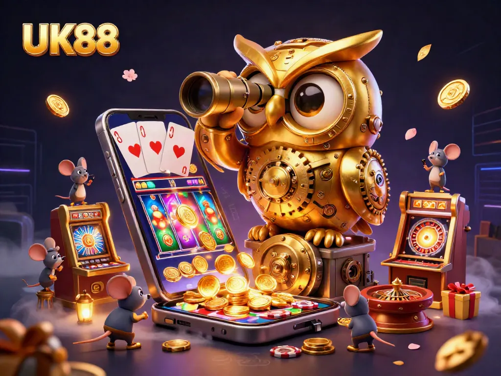 Engage with UK88's thrilling slots and games through a vibrant casino atmosphere.