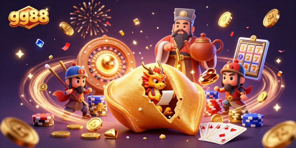 Experience the excitement of gg88 online casino with golden treasures and dynamic gaming elements.