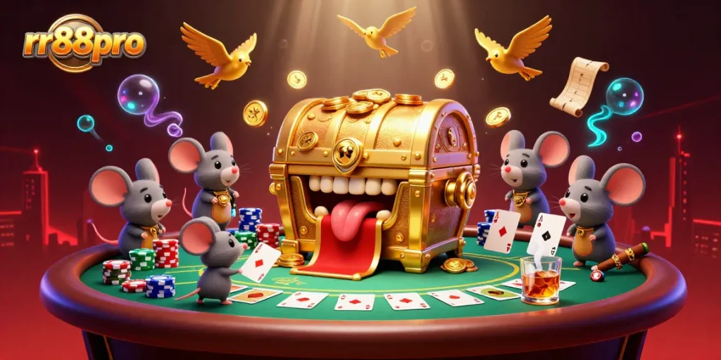 Engage with rr88pro by experiencing thrilling gaming, Fortune awaits at the golden treasure chest!